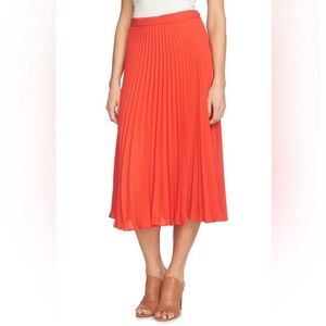 J. Crew Vibrant Orange Pleated Skirt - Size 16